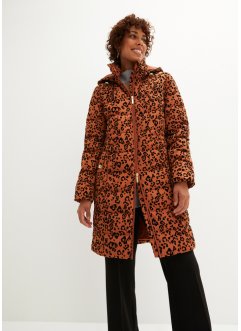 Manteau matelassé avec imprimé velours léopard, bpc selection