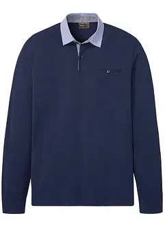 Polo manches longues en maille piquée, bonprix