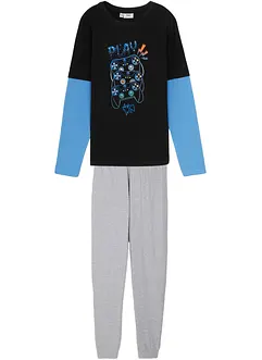 Jungs Pyjama 2in1 mit Bio-Baumwolle (2-tlg. Set), bonprix