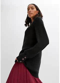 Longpullover mit Knöpfen, bonprix