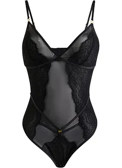 Stringbody mit feiner Spitze, bonprix