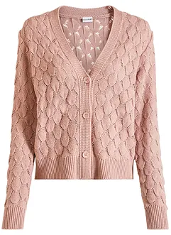 Ajour-Strickjacke, bonprix