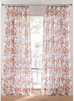 Gardine mit Blumendruck (1er Pack), bpc living bonprix collection