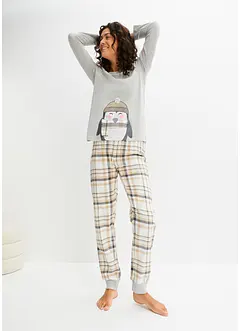 Pyjama mit Flanellhose, bonprix