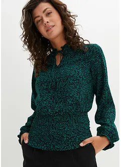 Bluse mit Smockeinsatz, bonprix