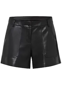 Lederimitat-Shorts, bonprix