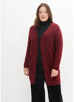 Bouclé-Longstrickjacke, bonprix