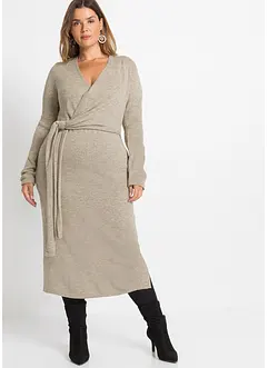 Robe midi en maille, bonprix