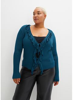 Strickjacke mit Volants, BODYFLIRT