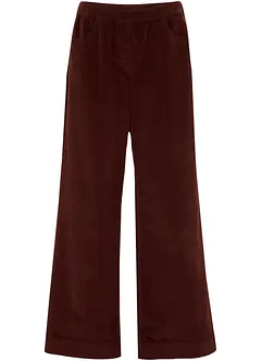Weite Stretch-Cordhose, High-Waist, bonprix