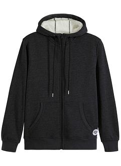 Gilet sweat thermo avec doublure peluche, bpc bonprix collection