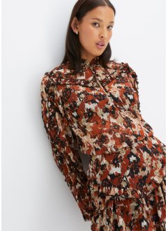 Bluse mit Rüschen aus recyceltem Polyester, RAINBOW