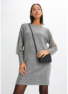 Robe en maille avec détail brillant, bonprix