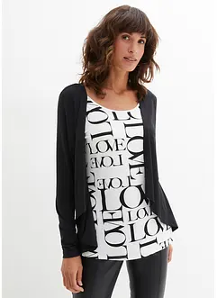 Shirt mit Typo-Print, bonprix