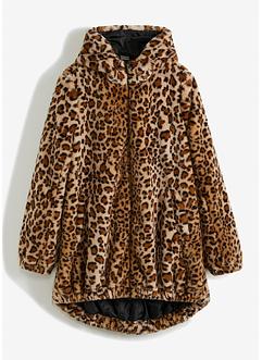 Fellimitat-Jacke, Oversize, BODYFLIRT boutique