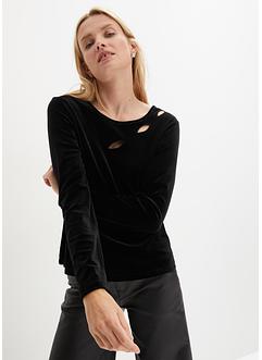 Samtshirt mit Cut Outs, bpc selection