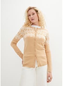 Gilet en maille à motif norvégien, bpc bonprix collection