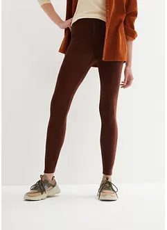 Legging en velours finement côtelé à large taille élastiquée, bonprix