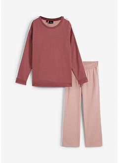 Jogginganzug mit Sweatpullover und weiter Hose (2-tlg. Set), bpc bonprix collection