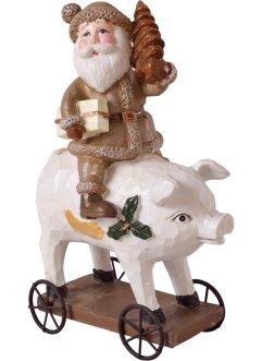 Deko-Figur Santa auf Schwein, bpc living bonprix collection