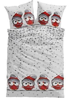 Bettwäsche mit Eulen, bpc living bonprix collection