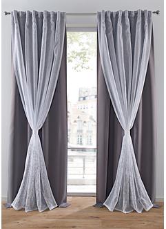 2-lagiger Verdunkelungsvorhang mit recyceltem Polyester (1er Pack), bpc living bonprix collection