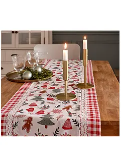 Chemin de table avec imprimé Noël, bonprix