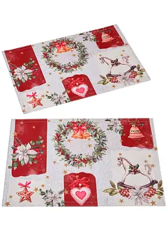 Tischset  mit Weihnachtsdruck (2er Pack), bpc living bonprix collection