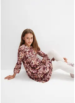 Lot de 2 robes en jersey fille avec imprimé à fleurs, bonprix