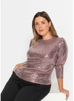T-shirt à sequins, bonprix