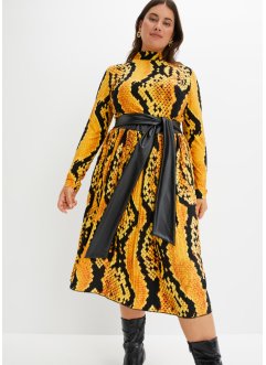 Zipfel-Kleid mit Bindeband, BODYFLIRT boutique