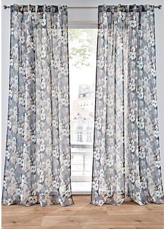Gardine mit abstrakten Blumendruck (1er Pack), bpc living bonprix collection