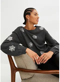 Pull à sequins, bonprix