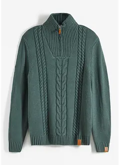 Pull camionneur en maille torsadée, bonprix