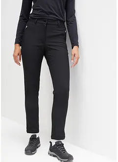 Pantalon fonctionnel imperméable en softshell avec taille confortable, coupe droite, bonprix