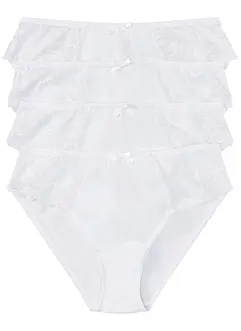 Slip mit Spitze (4er Pack), bonprix