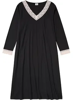 Chemise de nuit longue avec viscose et dentelle, bonprix