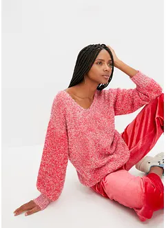 Oversized Longpullover mit Lurex, bonprix