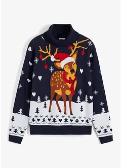 Pull de Noël à col roulé, bonprix