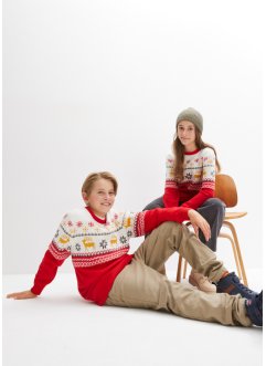 Kinder Strickpullover mit Weihnachtsmotiv, bpc bonprix collection
