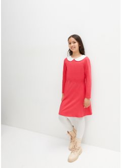 Mädchen Langarm-Jerseykleid mit Kragen, bpc bonprix collection
