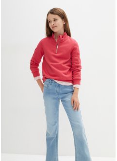 Mädchen Sweatshirt mit Stehkragen aus Bio-Baumwolle, bpc bonprix collection