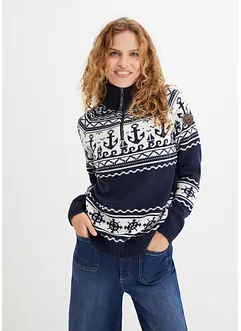 Maritimer Norweger-Pullover, bonprix
