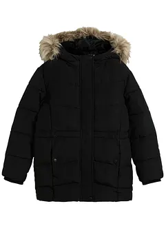 warm gefütterte Steppjacke mit Fellkapuze, bonprix