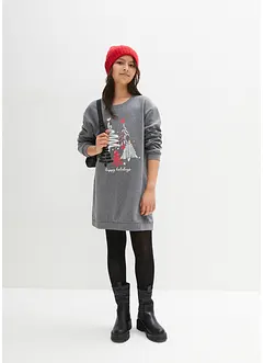 Sweatkleid mit Pailletten, bonprix