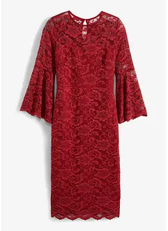 Spitzenkleid mit Volant-Ärmel, bonprix