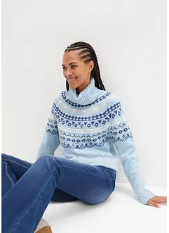 Norweger-Rollkragenpullover, bonprix