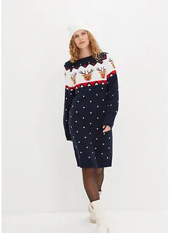 Strickkleid mit Weihnachtsmotiv, bonprix