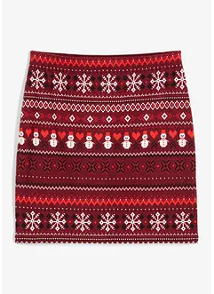 Minirock  mit Norwegermuster aus Baumwoll-Elasthan-Mix, bonprix