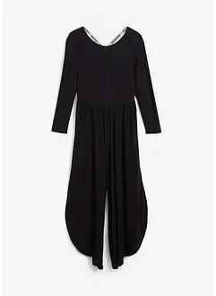 Sport-Jumpsuit mit Rückenausschnitt, weites Bein, bonprix